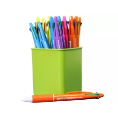 ✅ Molin Pack de 25 Stylos Rétractables de 4 Couleurs - Pointe Bille Moyenne - Encre à Base d'Huile - Corps de en stock