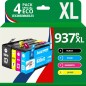 Pack de 4 Cartouches d’Encre Compatibles HP 937e XL – Noir, Cyan, Magenta, Jaune – Haute Capacité Pack de 4 Cartouches d’Encre Compatibles HP 937e XL – Noir, Cyan, Magenta, Jaune – Haute Capacité