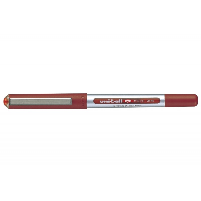 Stylo encre liquide Uni-ball Eye Micro UB-150 rouge 0,5mm x12


