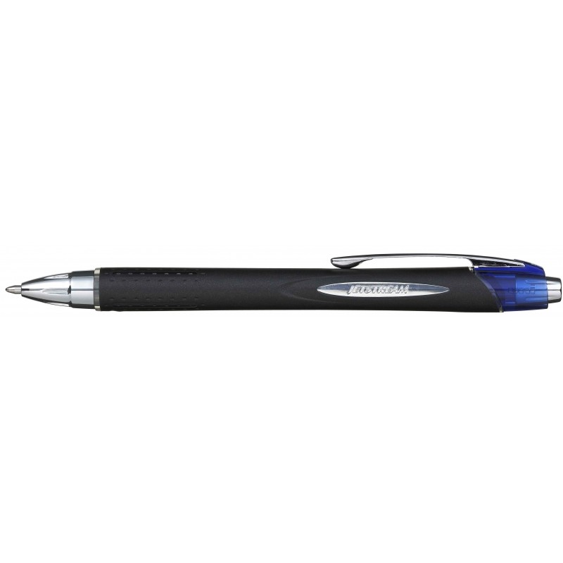 Stylo bille rétractable Uni-ball JetStream 1mm bleu x12