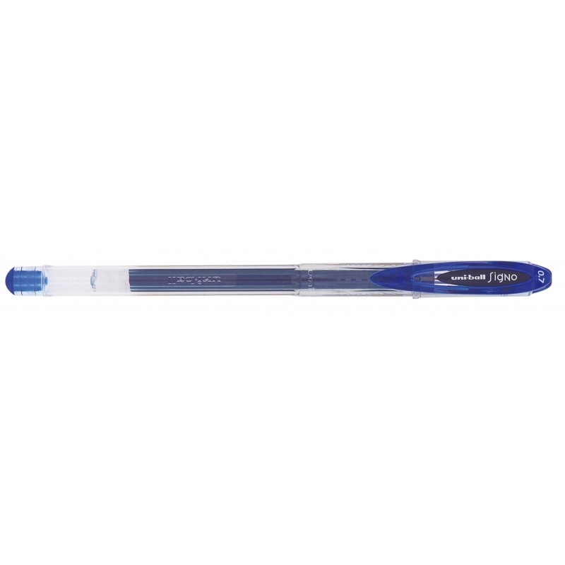 Stylo gel Uni-ball Signo UM-120 0,7 mm bleu - Lot de 12