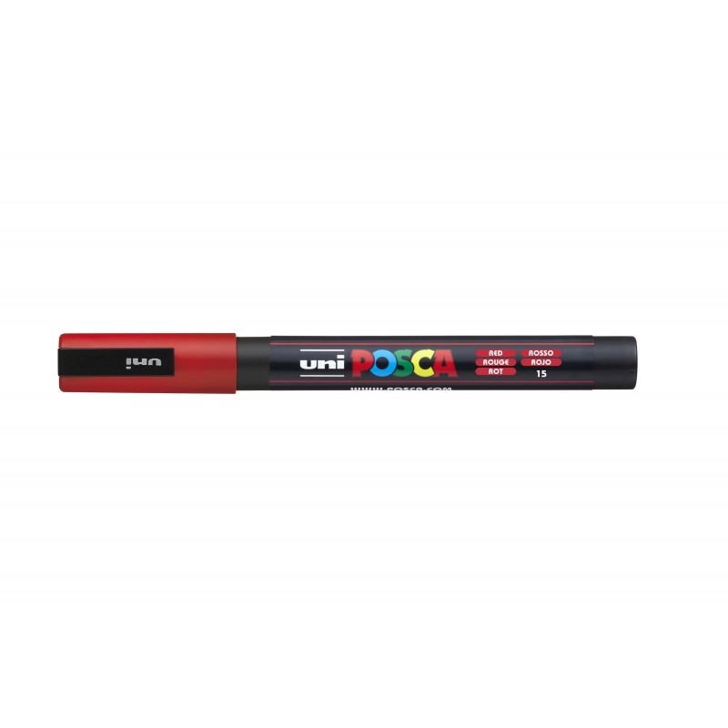 LOT de 6 Posca PC-3M Marqueur peinture - Pointe conique 0,9-1,3 mm - Encre à base d'eau - Résistant à la lumière - Non