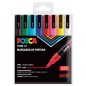 Posca PC-3M Etui de 8 Marqueurs Peinture - Pointe Conique Polyester 0,9-1,3 mm - Encre à Base d'Eau - Non Permanent - Résistant