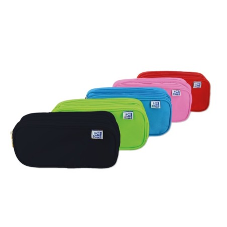 ✅ LOT de 5 Trousse triple Oxford Kangoo Kids - 3 Fermetures éclair - Polyester résistant - Format compact de 2 en stock