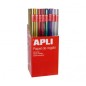 Apli Présentoir de 55 Rouleaux de Papier Cadeau Métallisé - 11 Rouleaux par Couleur - Dimensions du Rouleau 0,70x2m - Couleurs