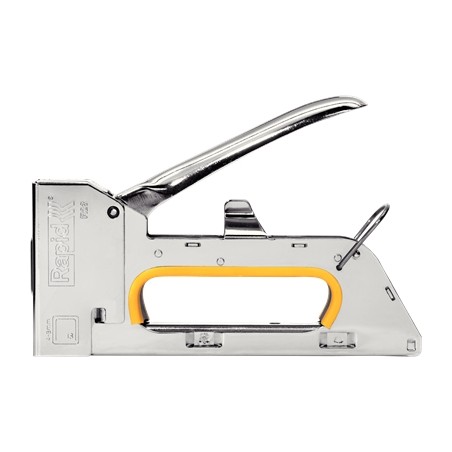 Cloueuse/agrafeuse Rapid PRO R23E - Pour agrafes n° 13/4-8 mm - Sans recul - Fonction de verrouillage - Couleur chrome