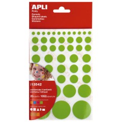 ✅ LOT de 10 Adhésif permanent Apli Gomets - 1052 autocollants par sachet - Développement des capacités créat en stock