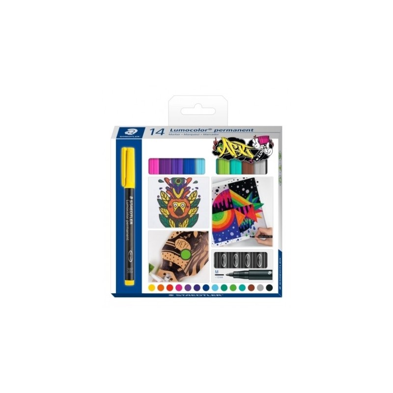 Staedtler Lot de 14 marqueurs permanents Staedtler Lot de 14 marqueurs permanents