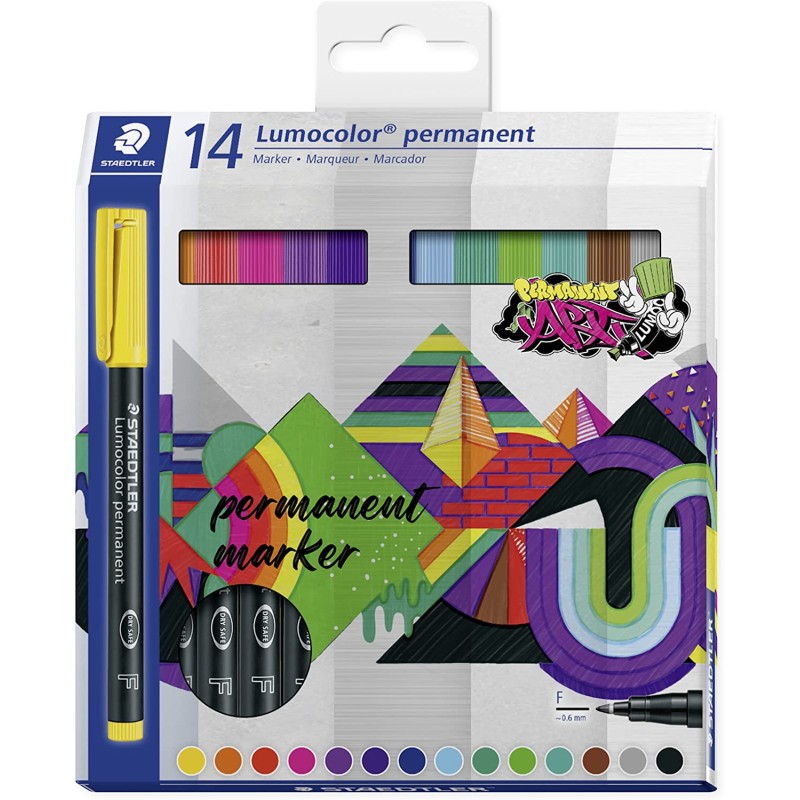 Staedtler Lot de 14 marqueurs permanents