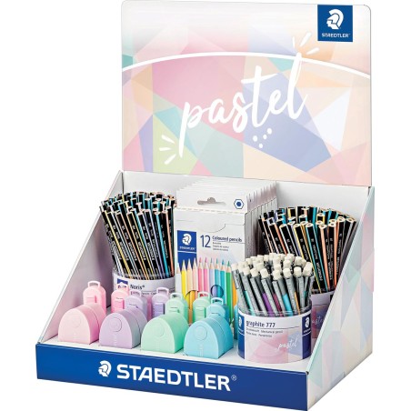 Présentoir papeterie pastel Staedtler