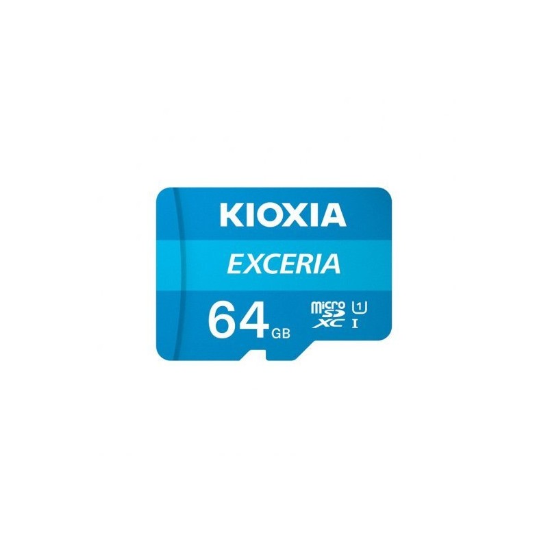 Kioxia Exceria Carte Micro SDXC 64 Go UHS-I Classe 10 avec Adaptateur