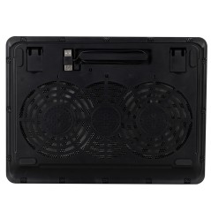 NGS Jetstand Support de refroidissement pour ordinateur portable jusqu'à 15,6" - Éclairage LED bleu - 1x USB - 2 ventilateurs