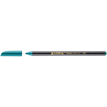 stylo marqueur Edding turquoise métallique
