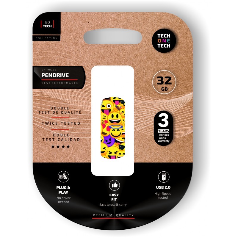 Clé USB TechOneTech Emoji USB 2.0 32 Go