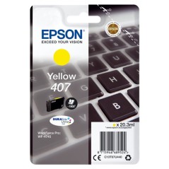 ✅ Epson cartouche encre 407 jaune couleur jaune en stock