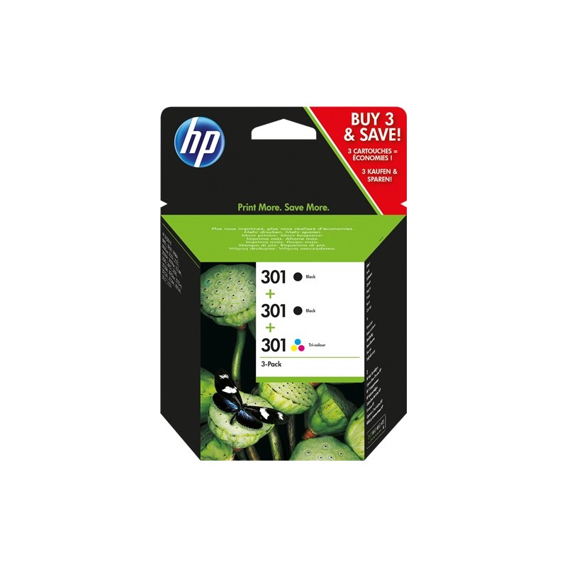 HP Multipack 301 noir et couleur (E5Y87EE) HP Multipack 301 noir et couleur (E5Y87EE)