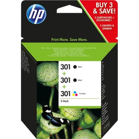 ✅ HP Multipack 301 noir et couleur (E5Y87EE) couleur pack en stock