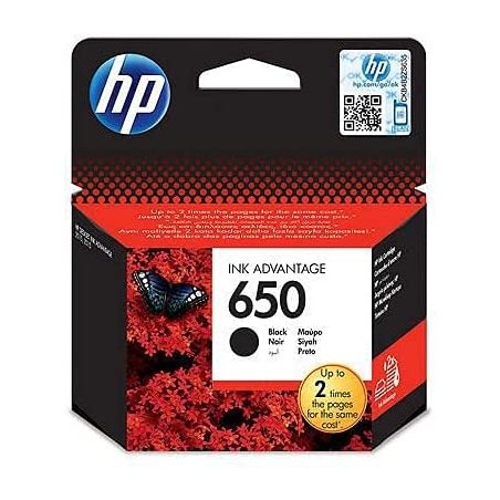 ✅ HP cartouche encre HP 650 (CZ101AE) noir couleur Noir en stock