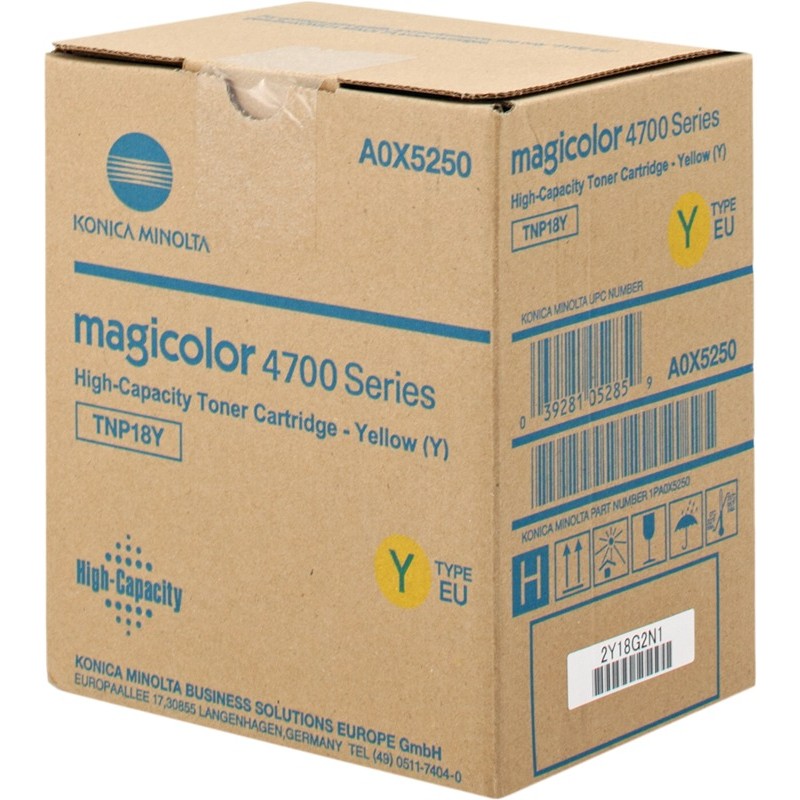 Konica Minolta A0X5250 (TNP18Y) Tone rjaune Konica Minolta A0X5250 (TNP18Y) Tone rjaune