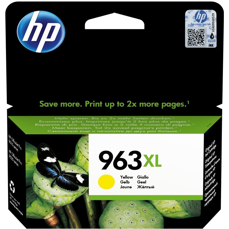 HP Cartouche encre 963 XL (3JA29AE) jaune