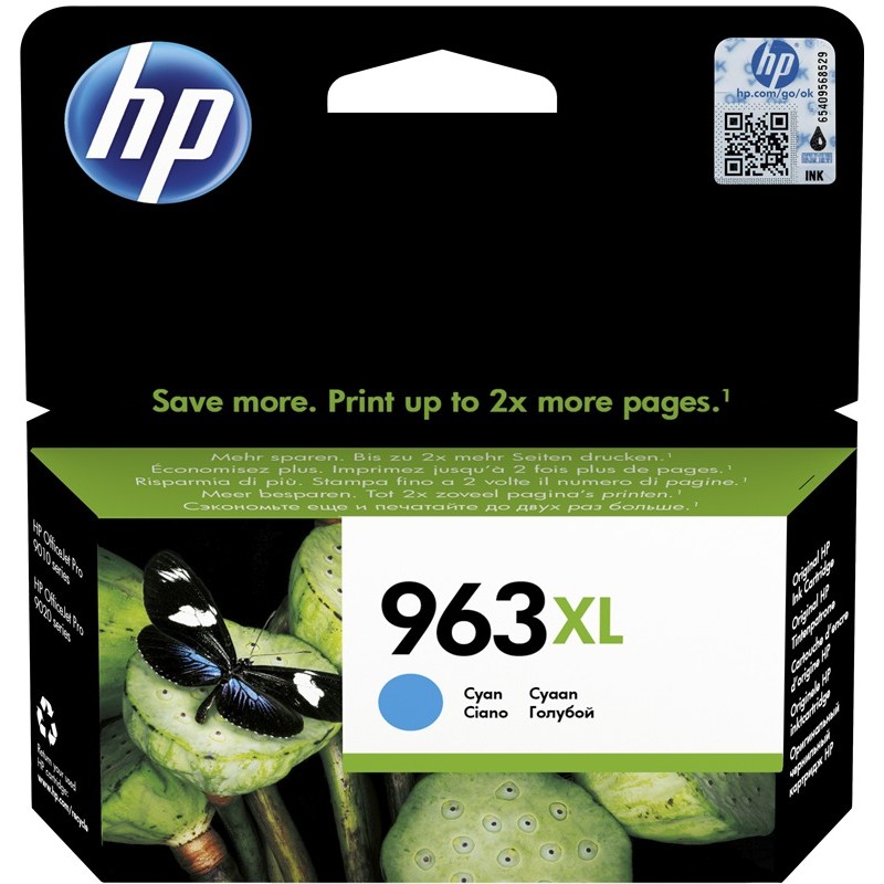HP Cartouche encre 963 XL (3JA27AE) cyan