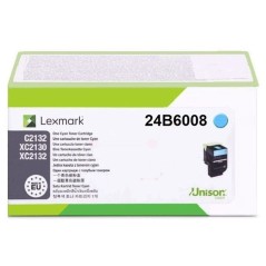 ✅ Lexmark toner 24B6008 cyan couleur cyan en stock