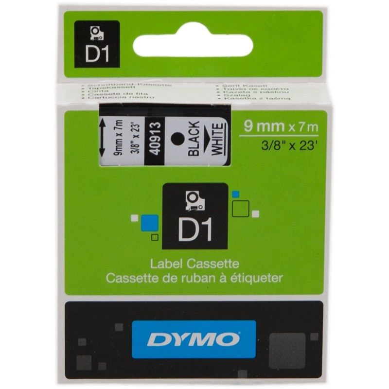 DYMO S0720680 (40913/41913) Ruban Noir sur blanc