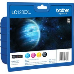 ✅ Brother pack LC1280XL 4 cartouches couleur pack en stock