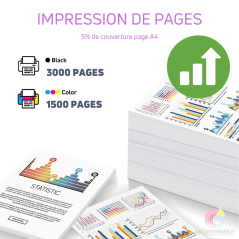 pages imprimées graphiques couleur noir