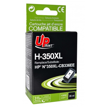 ✅ Cartouche encre UPrint compatible HP 350XL noir SANS NIVEAU D'ENCRE couleur Noir en stock