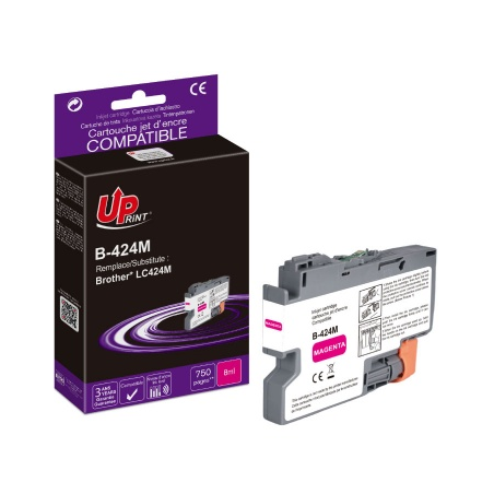 ✅ Cartouche encre UPrint compatible BROTHER LC424M magenta couleur magenta en stock