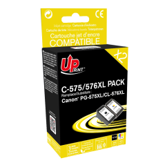 ✅ Pack UPrint compatible CANON PG-575XL/CL-576XL, 2 cartouches couleur pack en stock
