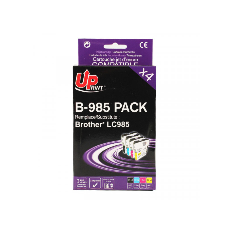 Pack PREMIUM compatible Brother LC-985, 4 cartouches