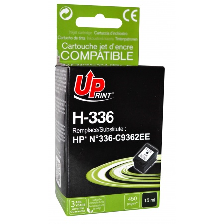 ✅ Cartouche encre UPrint compatible HP 336 noir couleur Noir en stock