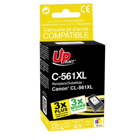 ✅ Cartouche encre UPrint compatible CANON CL-561 XL couleur couleur couleur en stock