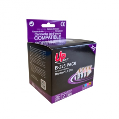 ✅ Pack UPrint compatible BROTHER LC-223 4 cartouches couleur pack en stock