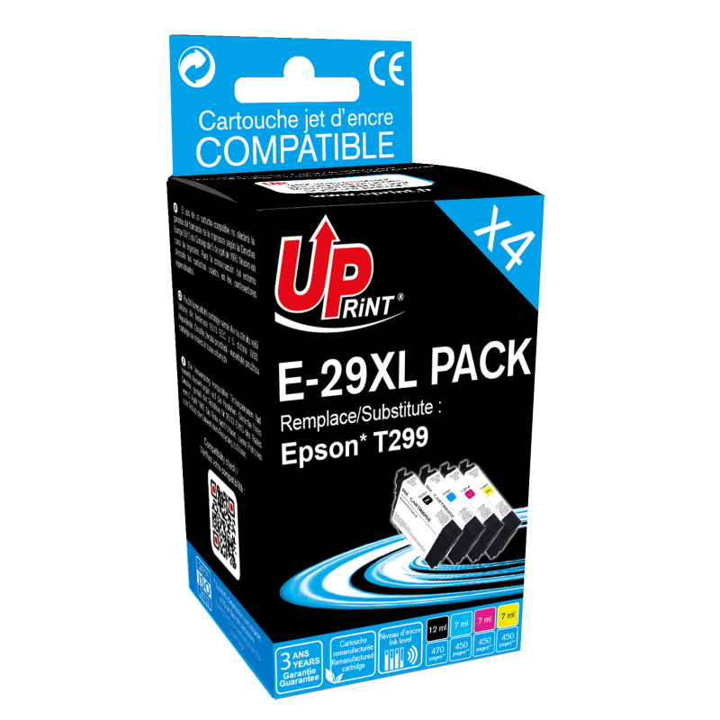 Pack UPrint compatible EPSON T29XL 4 cartouches