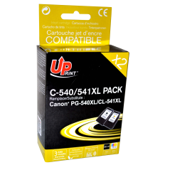 ✅ Pack UPrint compatible CANON PG-540 XL/CL-541 XL, 2 cartouches couleur pack en stock