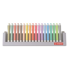 Set marqueurs Stabilo pastel organisés