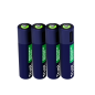 Pack de 4 piles rechargeables Trust 500 mAh AAA