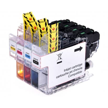 Pack UPrint compatible BROTHER LC-3213, 4 cartouches
