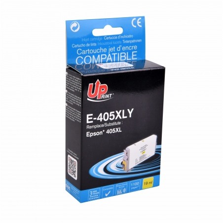 ✅ Cartouche encre UPrint compatible EPSON 405 XL jaune couleur jaune en stock