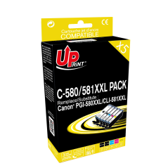 ✅ Pack UPrint compatible CANON PGI-580 / CLI-581 XXL couleur pack en stock