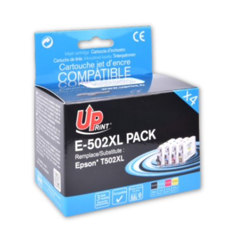 ✅ Pack UPrint compatible EPSON 502XL 4 cartouches couleur pack en stock