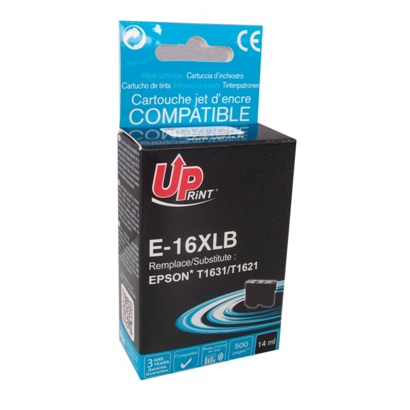 Cartouche encre UPrint compatible EPSON T16XL noir