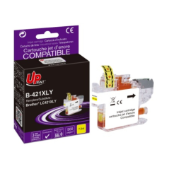 ✅ Cartouche encre UPrint compatible BROTHER LC421 XL Y jaune couleur jaune en stock