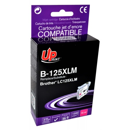 ✅ Cartouche encre UPrint compatible BROTHER LC125XL magenta couleur magenta en stock