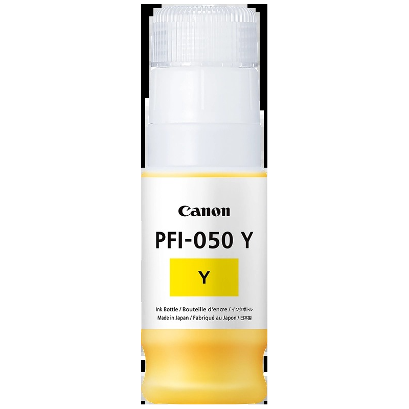 Canon PFI050 Bouteille d'encre jaune originale - PFI050Y/5701C001