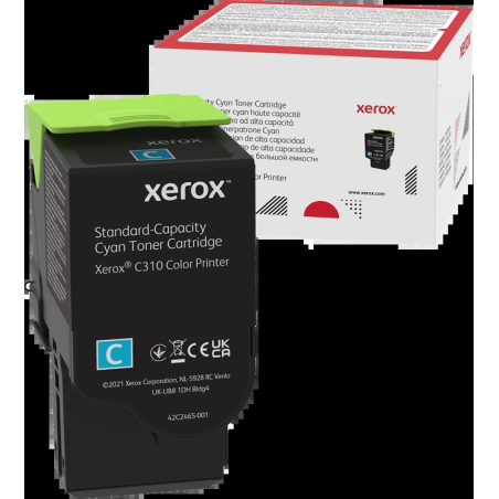 ✅ Toner Xerox C310/C315 cyan - 006R04357 couleur cyan en stock