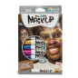Carioca Mask Up Pack de 6 Couleurs Peau Métallisées - Idéales pour les Fêtes - Couleurs Vives et Lavables - Miscibles - 2